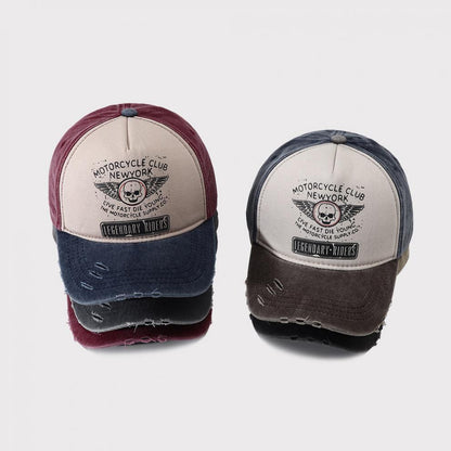 Women's Retro Washed Denim Baseball Cap