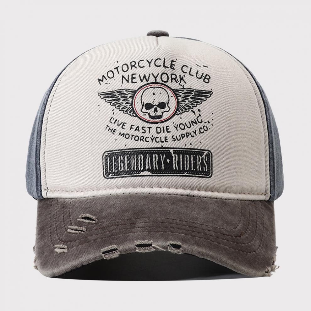 Women's Retro Washed Denim Baseball Cap