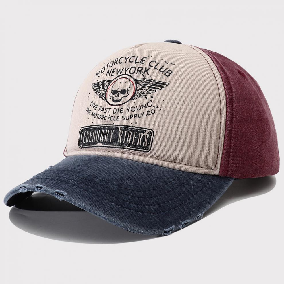 Women's Retro Washed Denim Baseball Cap